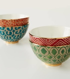 L'Objet Fortuny set of 4 earthenware cereal bowls