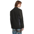 Junya Watanabe Black Wool Tweed Blazer