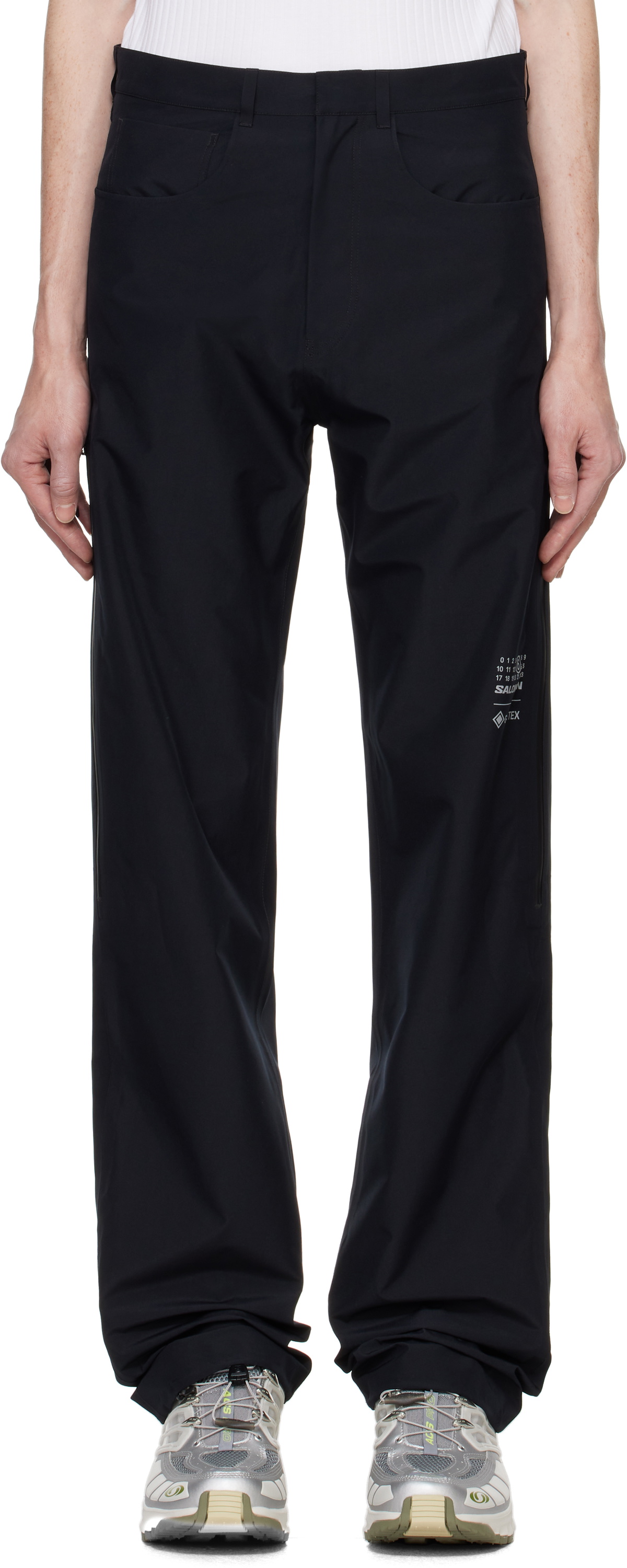 MM6 Maison Margiela Black Salomon Edition Taffeta Trousers MM6