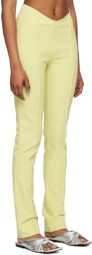 GANNI Green Slim-Fit Trousers