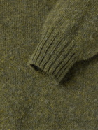 Drake's - Brushed-Wool Sweater - Green