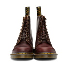 Dr. Martens Burgundy Made In England 1460 Lace-Up Boots