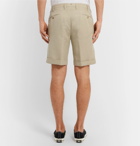 Incotex - Slim-Fit Linen and Cotton-Blend Shorts - Men - Sand