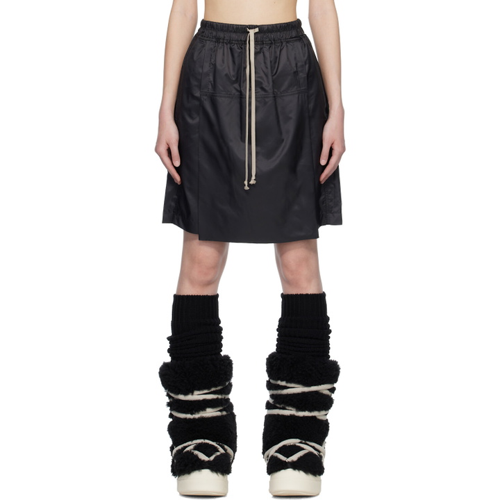 Photo: Rick Owens Moncler + Rick Owens Black Kilt Shorts