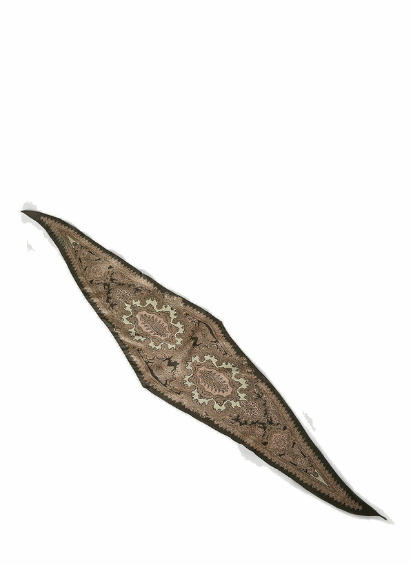 Photo: Acne Studios - Paisley Diamond Scarf in Brown