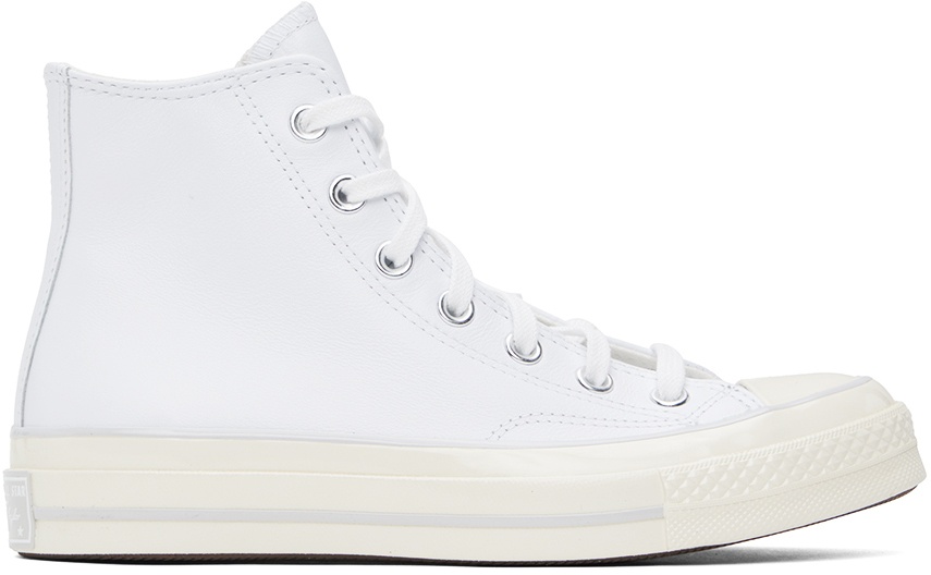 Photo: Converse White Chuck 70 Leather High Top Sneakers