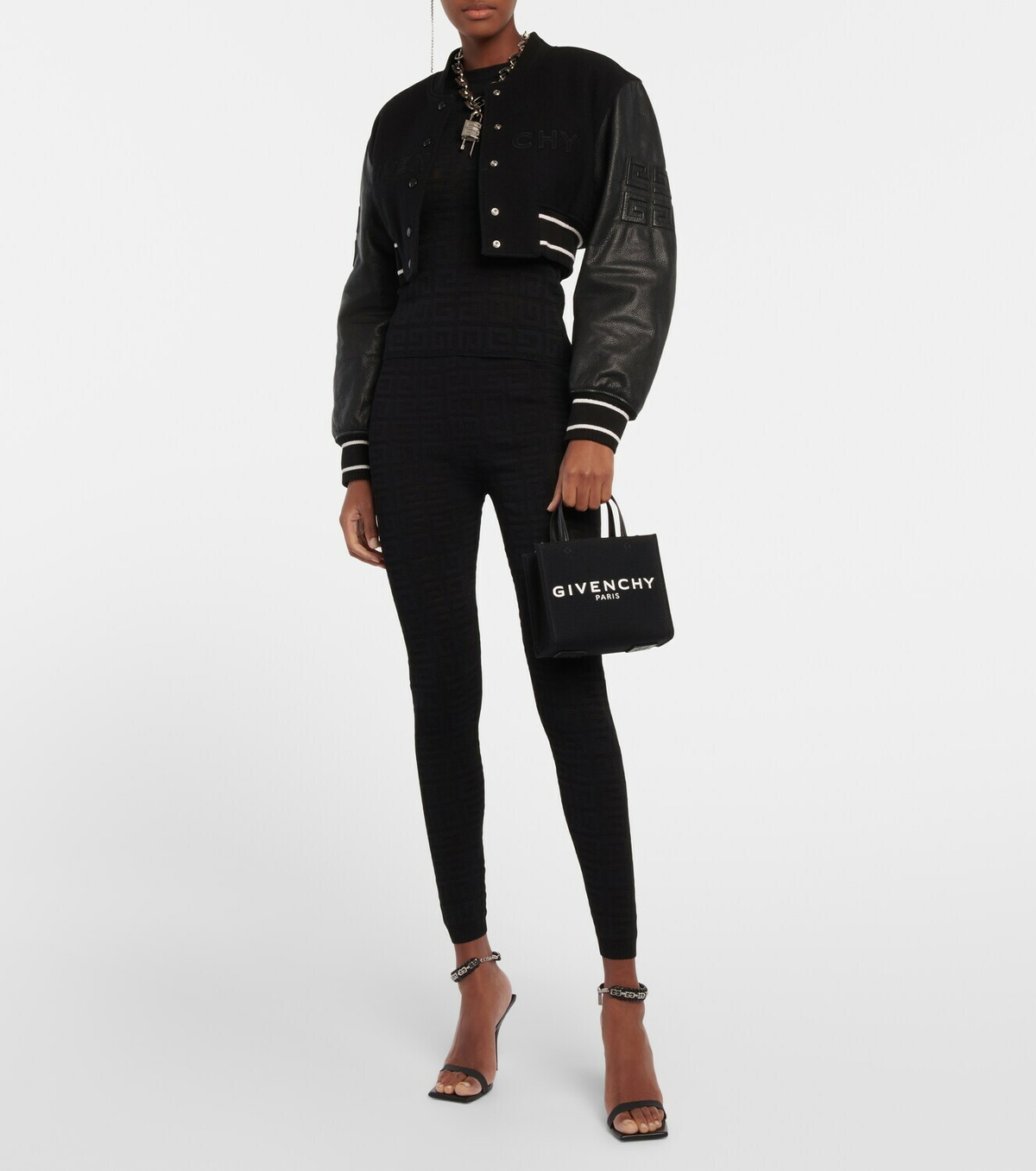 Givenchy - Logo jacquard leggings