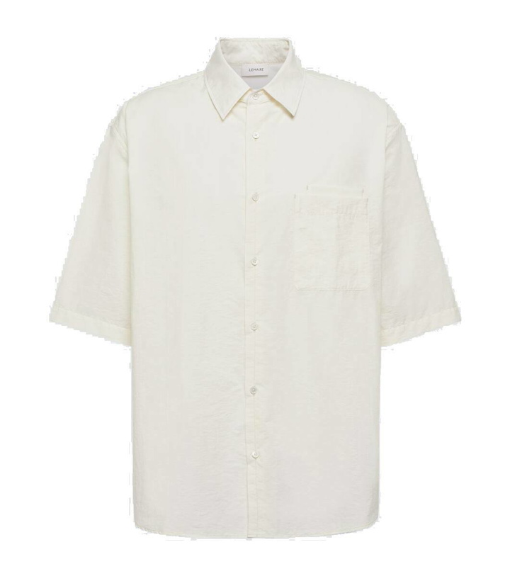 Photo: Lemaire Double Pocket cotton-blend voile shirt