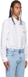 Versace Jeans Couture White Logo Shirt