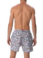 MC2 Saint Barth Man Lightweight Fabric Swim-shorts Lighting Micro Fantasy With Crabs Print