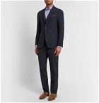 Canali - Kei Slim-Fit Wool-Blend Seersucker Suit Jacket - Blue