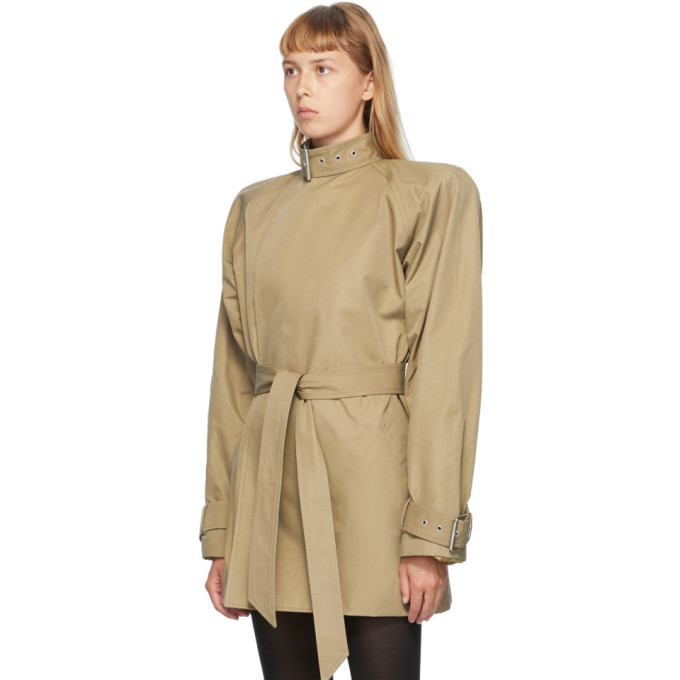 Balenciaga Beige Choker Trench Coat Balenciaga Balenciaga Beige Choker Trench Coat Balenciaga