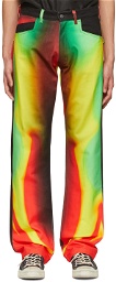 AGR Multicolor Printed Jeans