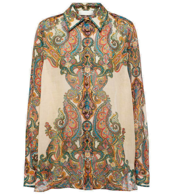 Photo: Zimmermann Ottie Oversized paisley shirt