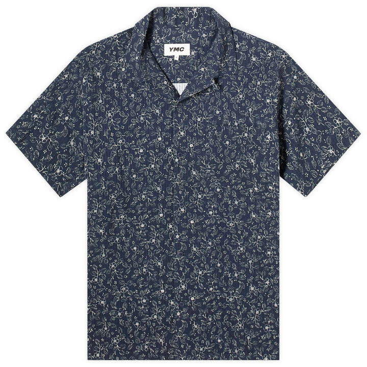 Photo: YMC Men's Malick Vacation Shirt in Navy/Ecru