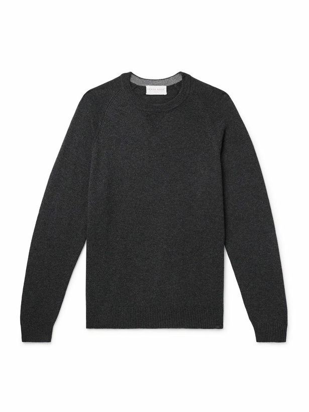 Photo: Derek Rose - Finley Cashmere Sweater - Gray