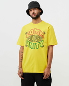 Daily Paper Majid Ss T Shirt Yellow - Mens - Shortsleeves