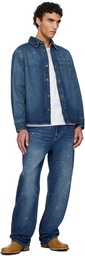 A.P.C. Blue Relaxed Jeans