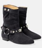 Isabel Marant Stanya studded suede ankle boots