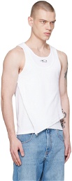 Commission SSENSE Exclusive White Double Tank Top