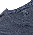 120% - Slub Linen T-Shirt - Blue