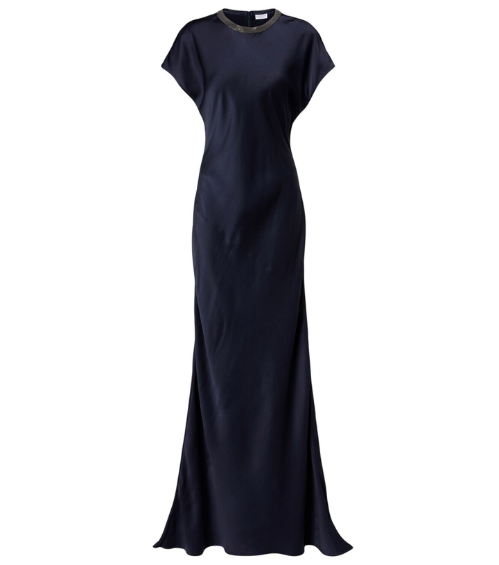 Photo: Brunello Cucinelli Embellished cocktail dress