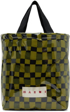 Marni Green Check Tote