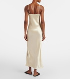 The Row Barika silk satin slip dress