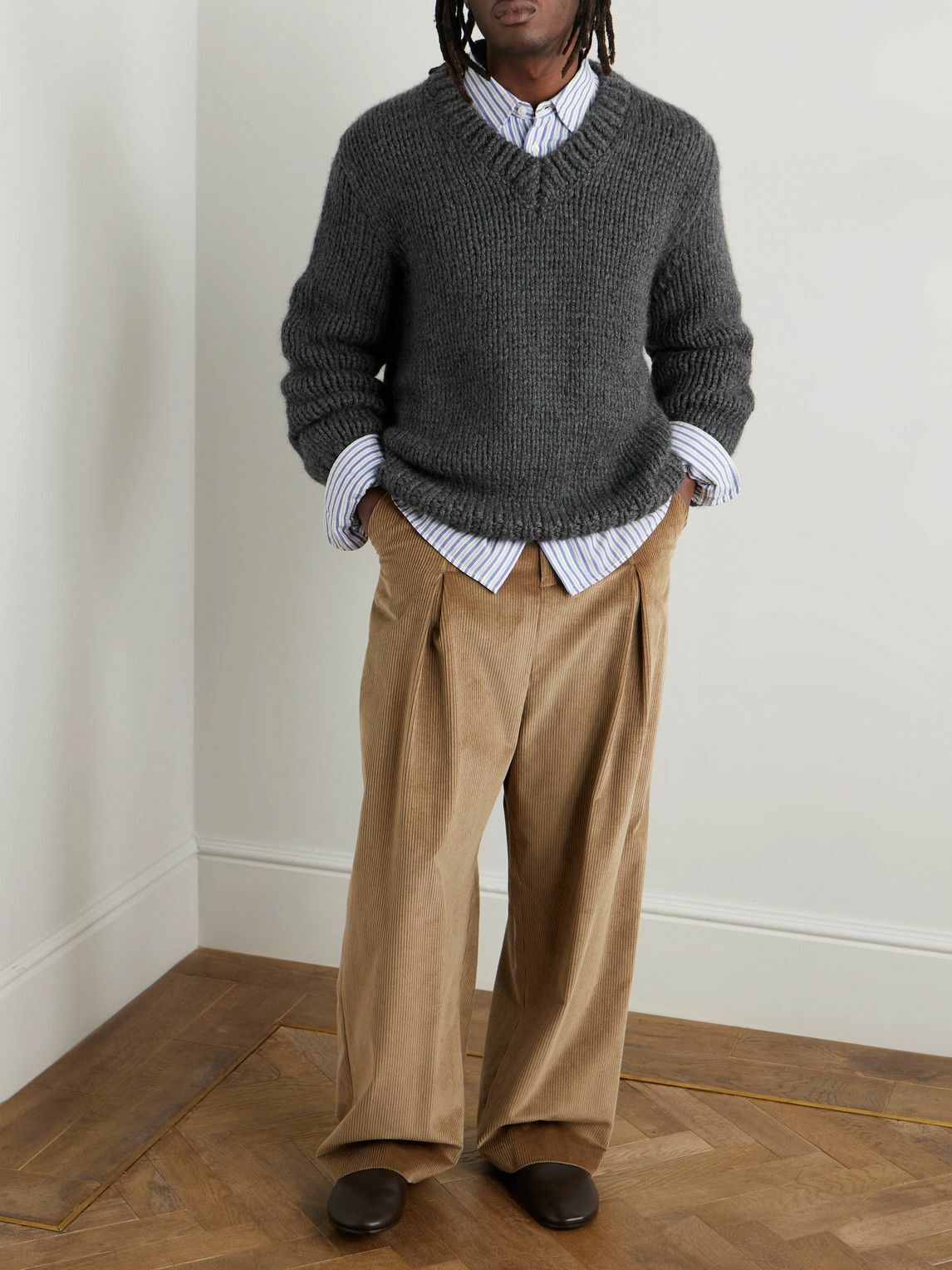 Federico Curradi - Loira Wool Sweater - Gray