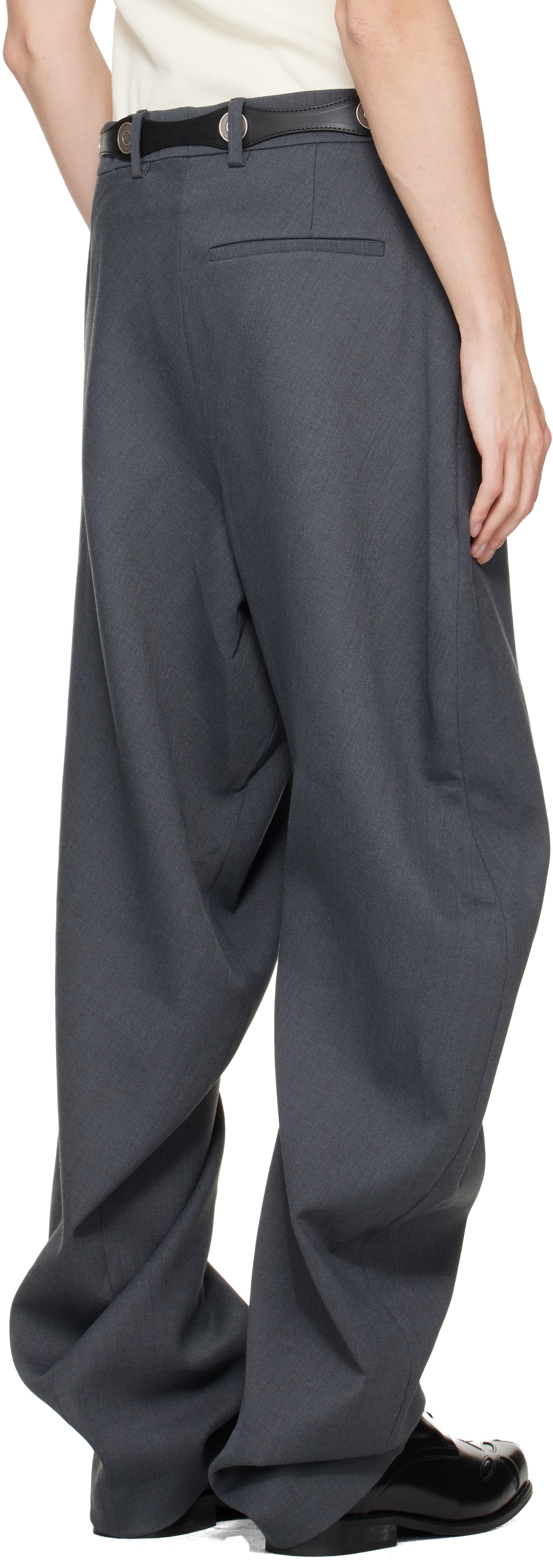 Charles Jeffrey LOVERBOY Gray Topsy Turvy Trousers