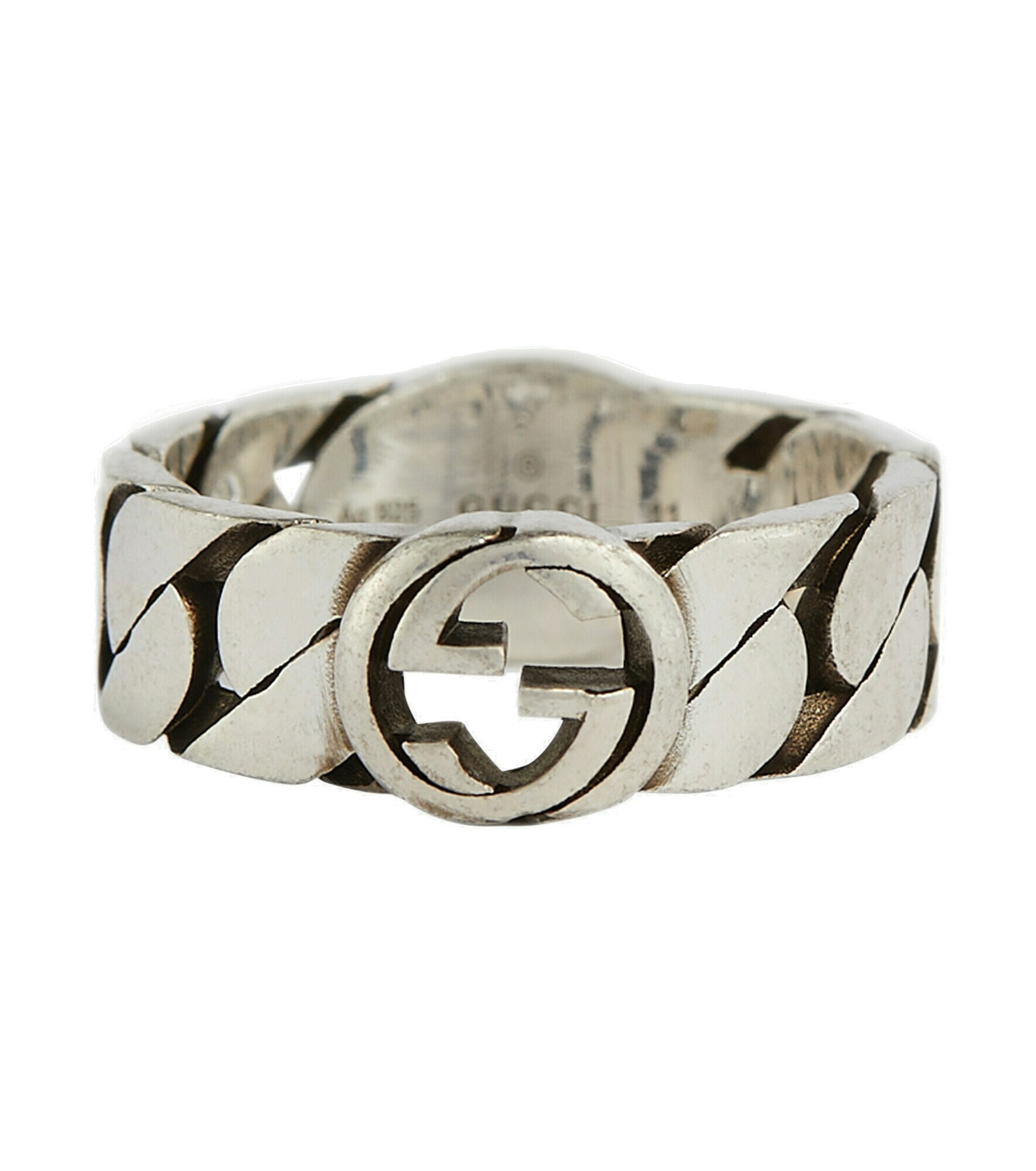 Gg Ring Gucci - GG sterling silver ring Gucci