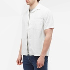 Portuguese Flannel Men's Atlantico Seersucker Vacation Shirt in White