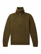 Barena - Alpaca-Blend Half-Zip Sweater - Green