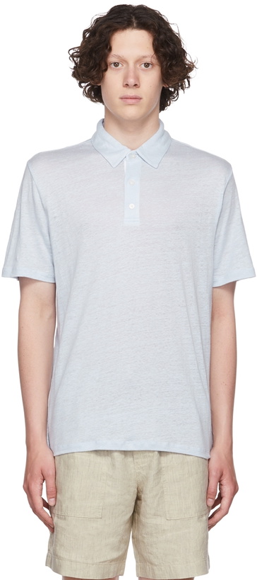 Photo: Vince Blue Linen Polo