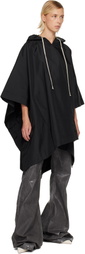 Rick Owens DRKSHDW Black Concordians Poncho Hoodie