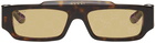 Gucci Brown Rectangular Sunglasses