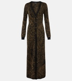 Etro Paisley wool-blend lamé cardigan