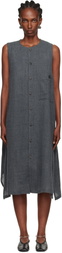 Y's Gray S-Long Pocket Midi Dress