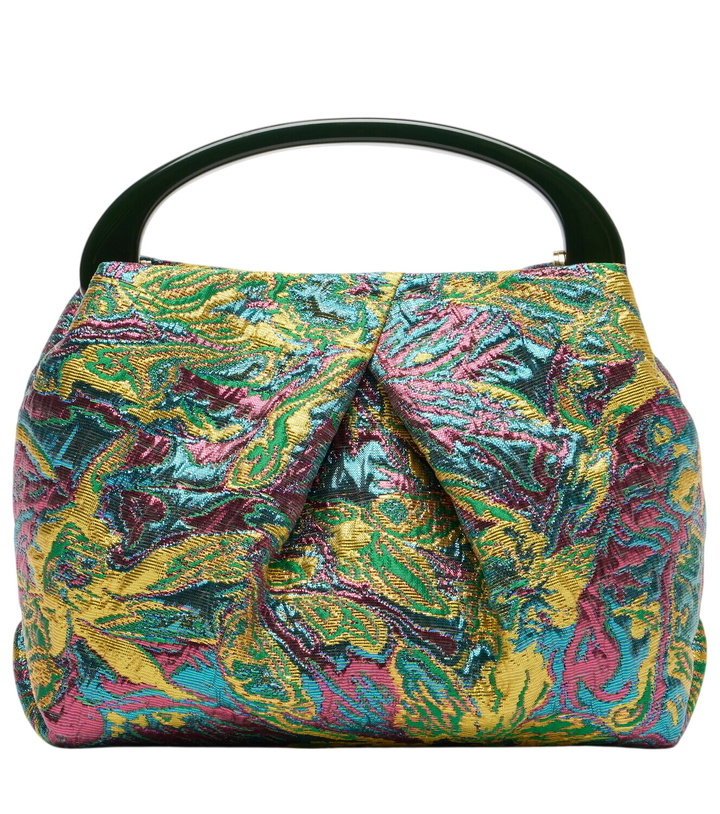 Photo: Dries Van Noten Crisp Small jacquard top-handle bag