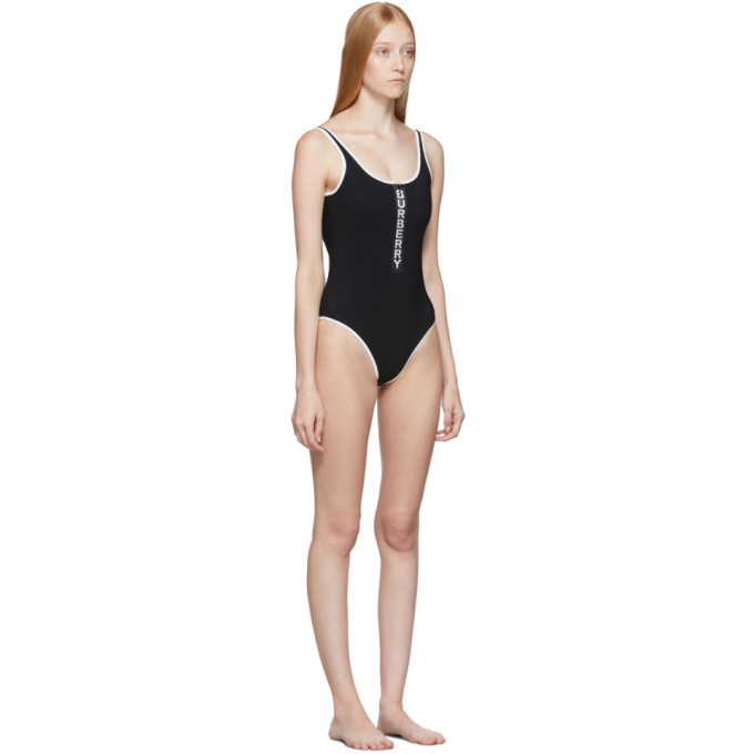 Burberry Black Zeta One Piece Swimsuit