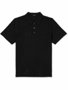 Theory - Bron Cotton-Jersey Polo Shirt - Black