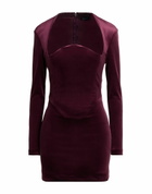 Mugler Womens Mini dress Burgundy
