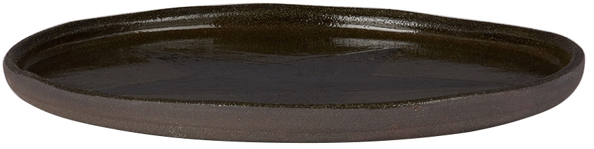 Harlie Brown Studio SSENSE Exclusive Black Glitter Star Plate