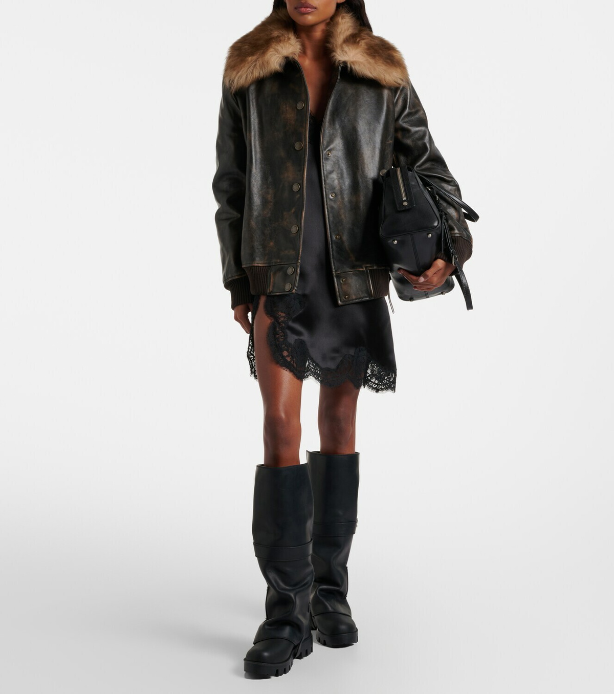 Dolce&Gabbana Leather biker boots