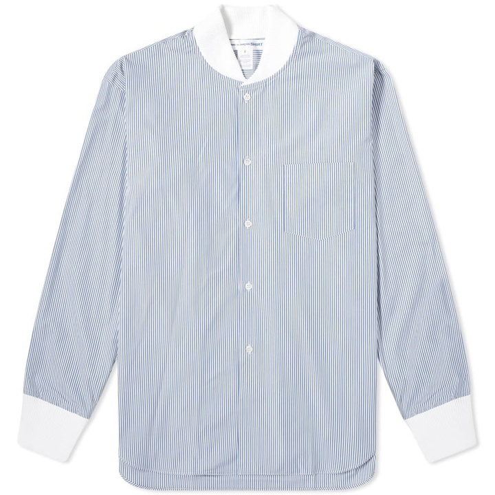 Photo: Comme des Garcons SHIRT Ribbed Cuff Stripe Shirt