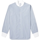 Comme des Garcons SHIRT Ribbed Cuff Stripe Shirt