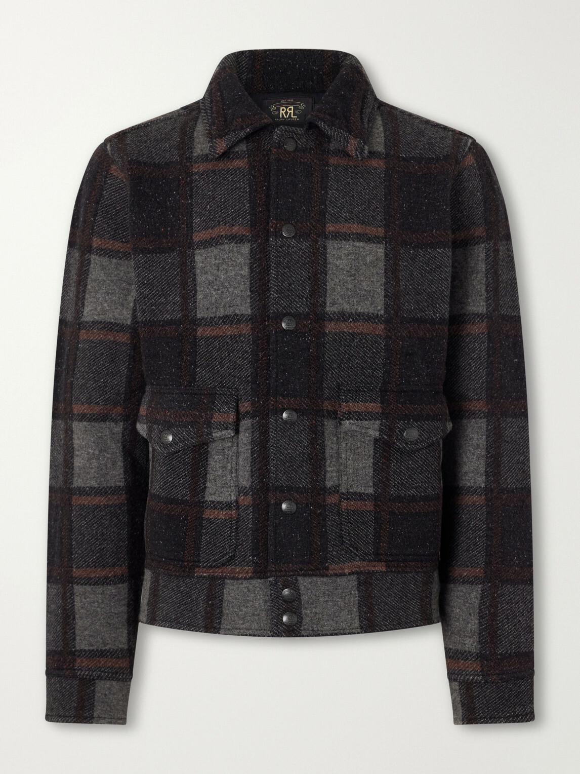 RRL - Raston Checked Wool Jacket - Gray