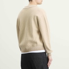 Dime Men's Double Zip Knit Cardigan in Tan