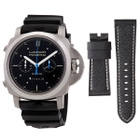 Panerai Luminor 1950 Rattrapante 8 Days Automatic Black Dial Mens Watch PAM00530