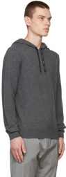 Hugo Grey Cashmere & Wool Stuur Hoodie